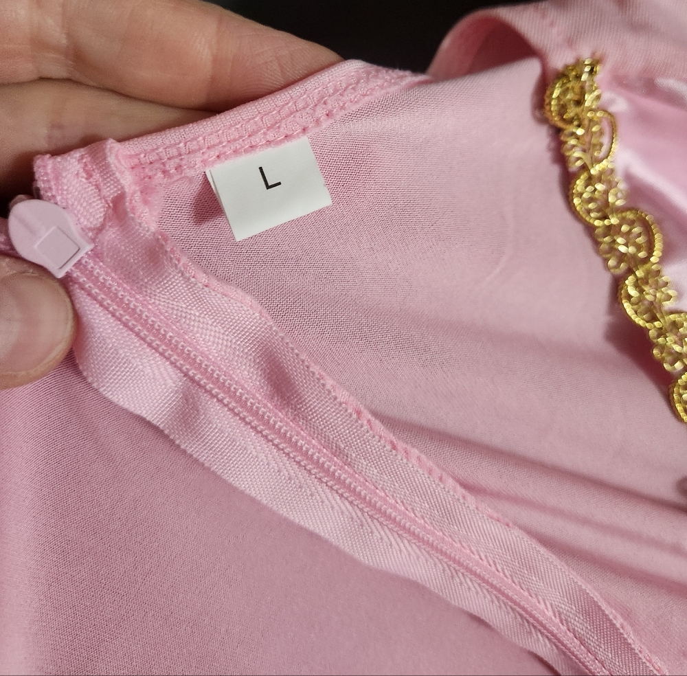 NWOT Womens L Princess Peach Dress Costume - Picture 6 of 11